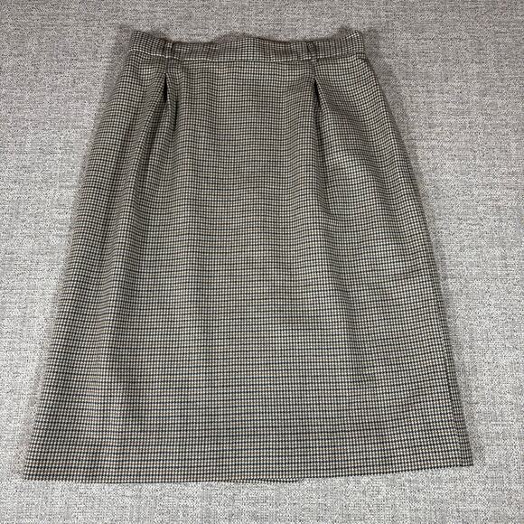 JH COLLECTIBLES HOUNDSTOOTH WOOL LINED POCKET SKIRT WOMENS SIZE 14 - Picture 5 of 6